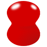 A slightly deformed homogeneously charged sphere as a model for an atomic nucleus.